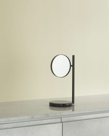 Espejo de mesa de doble cara Pose 21x39 cm - Negro - Normann Copenhagen