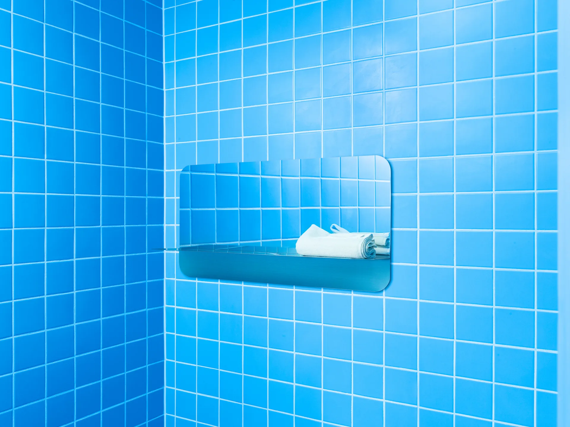 Espejo Horizon rectangular, Acero inoxidable Normann Copenhagen