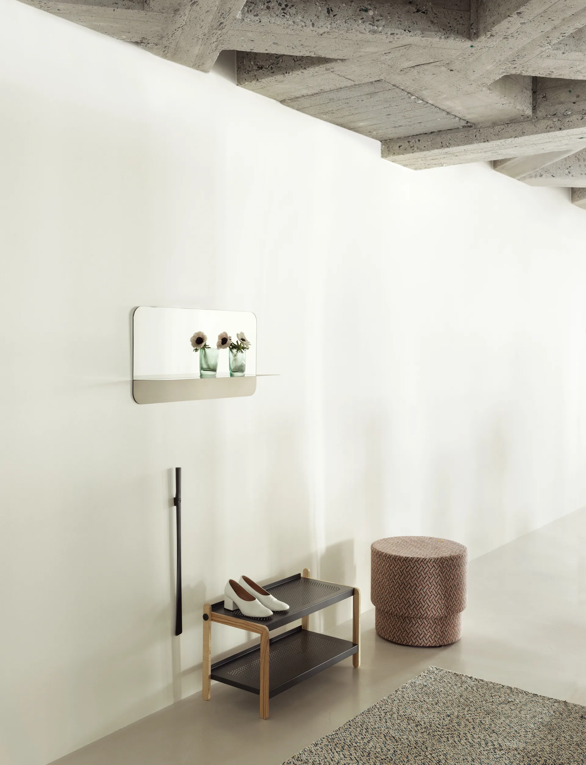 Espejo Horizon rectangular, Acero inoxidable Normann Copenhagen