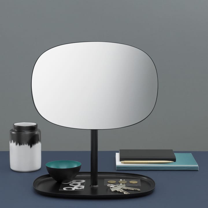 Espejo para tocador Flip, negro Normann Copenhagen