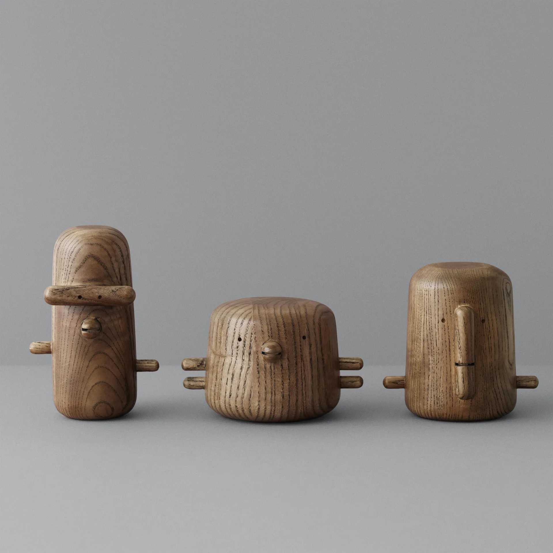 Figura de madera Ichi Ni San, Ichi Normann Copenhagen