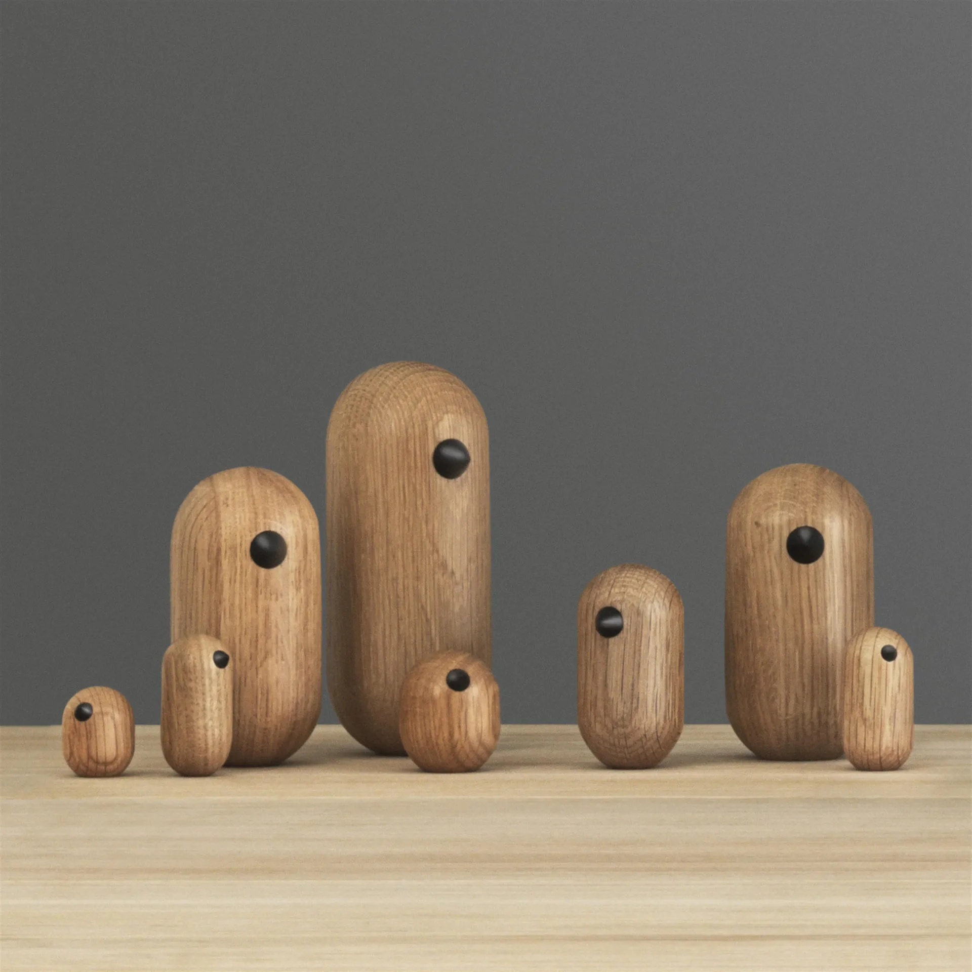 Figura Little Bird, roble, 3 cm Normann Copenhagen