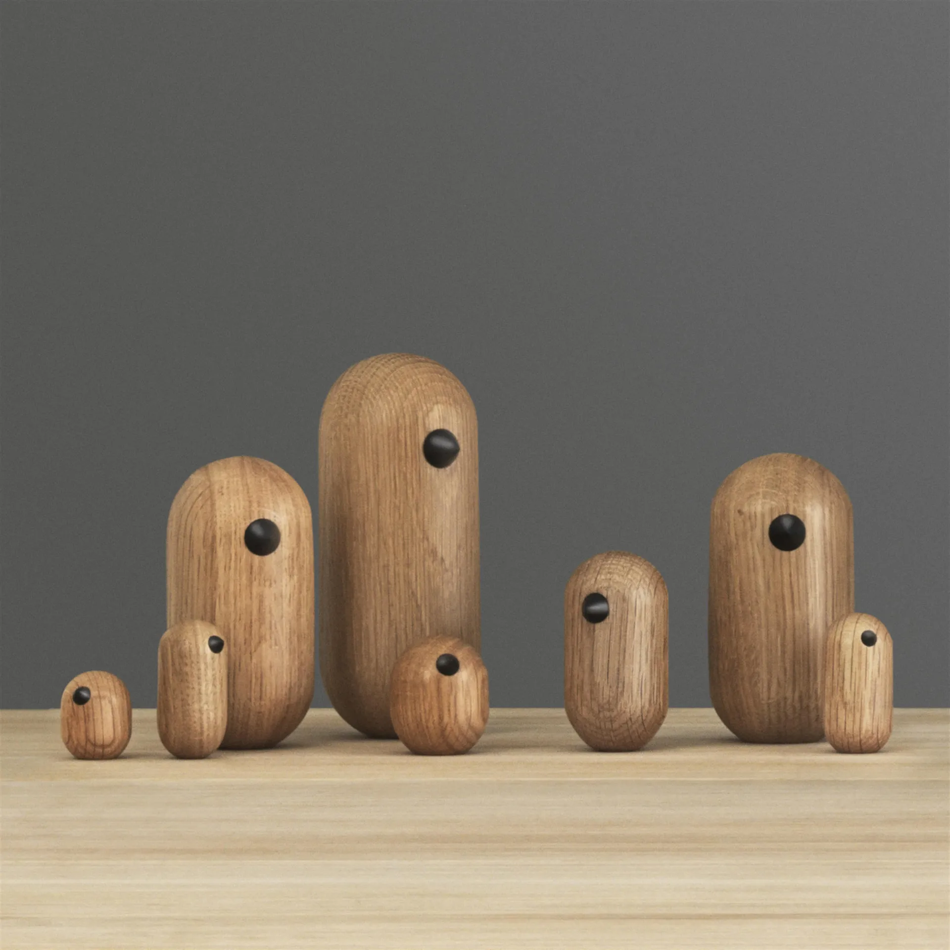 Figura Little Bird, roble, 4,5 cm Normann Copenhagen