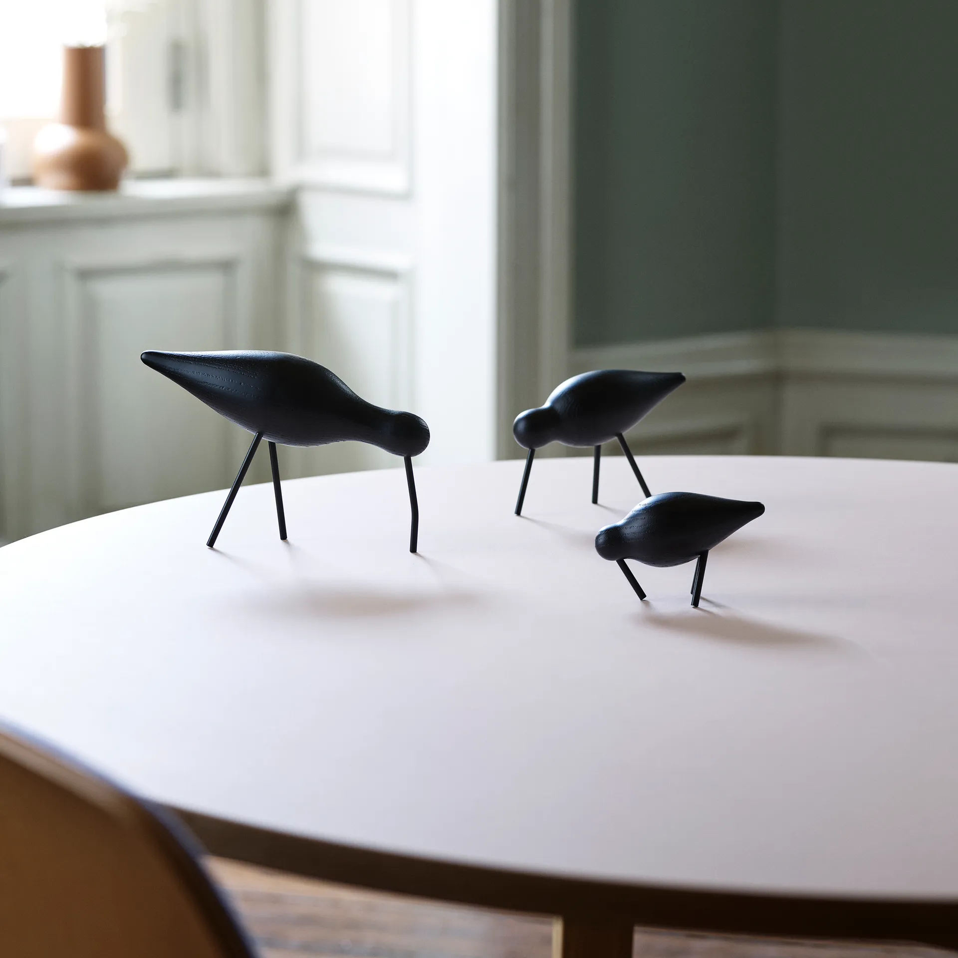 Figura Shorebird, negro, grande Normann Copenhagen