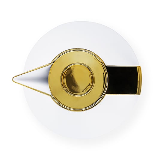 Jarra termo Geo, blanco-oro Normann Copenhagen