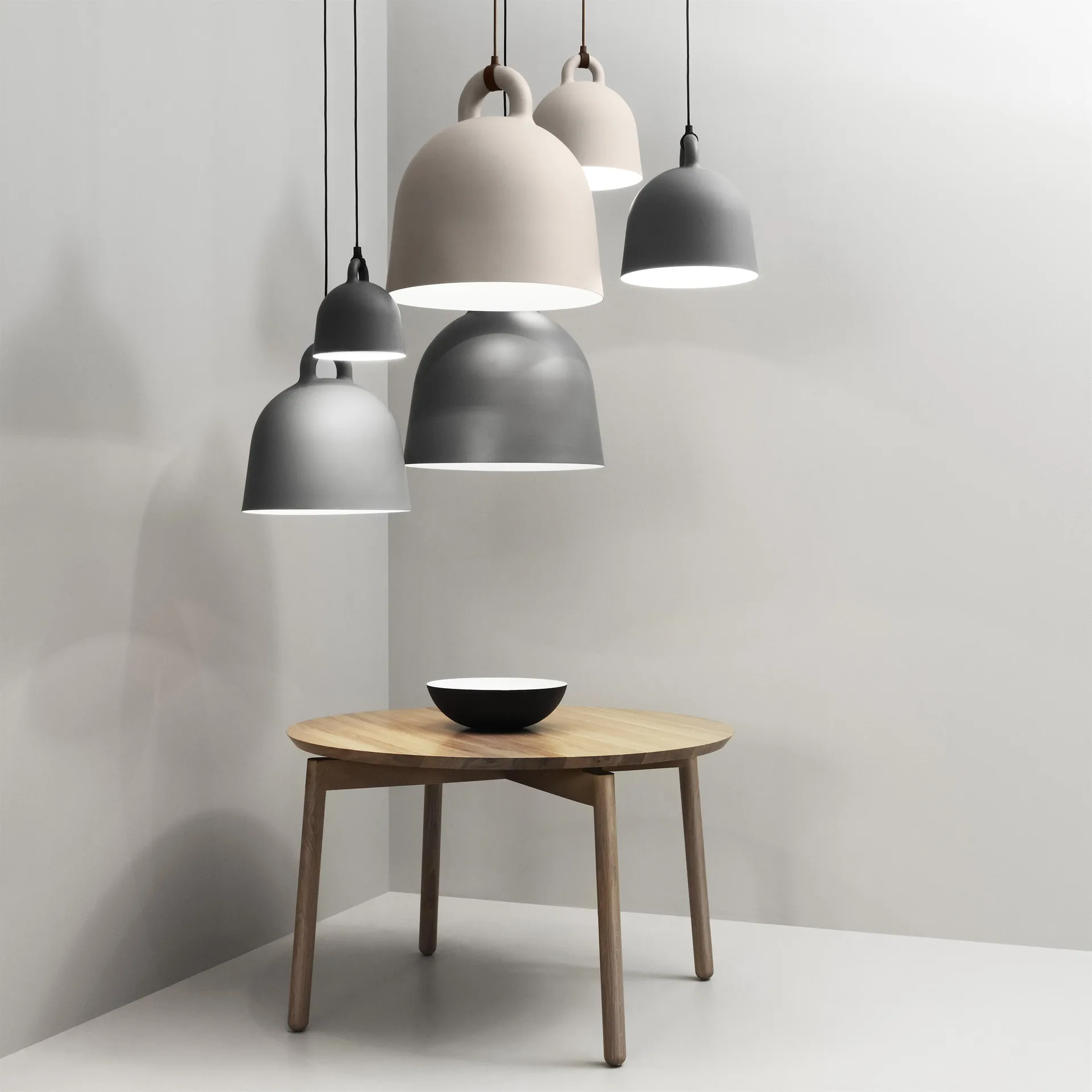Lámpara Bell gris, X-small Normann Copenhagen