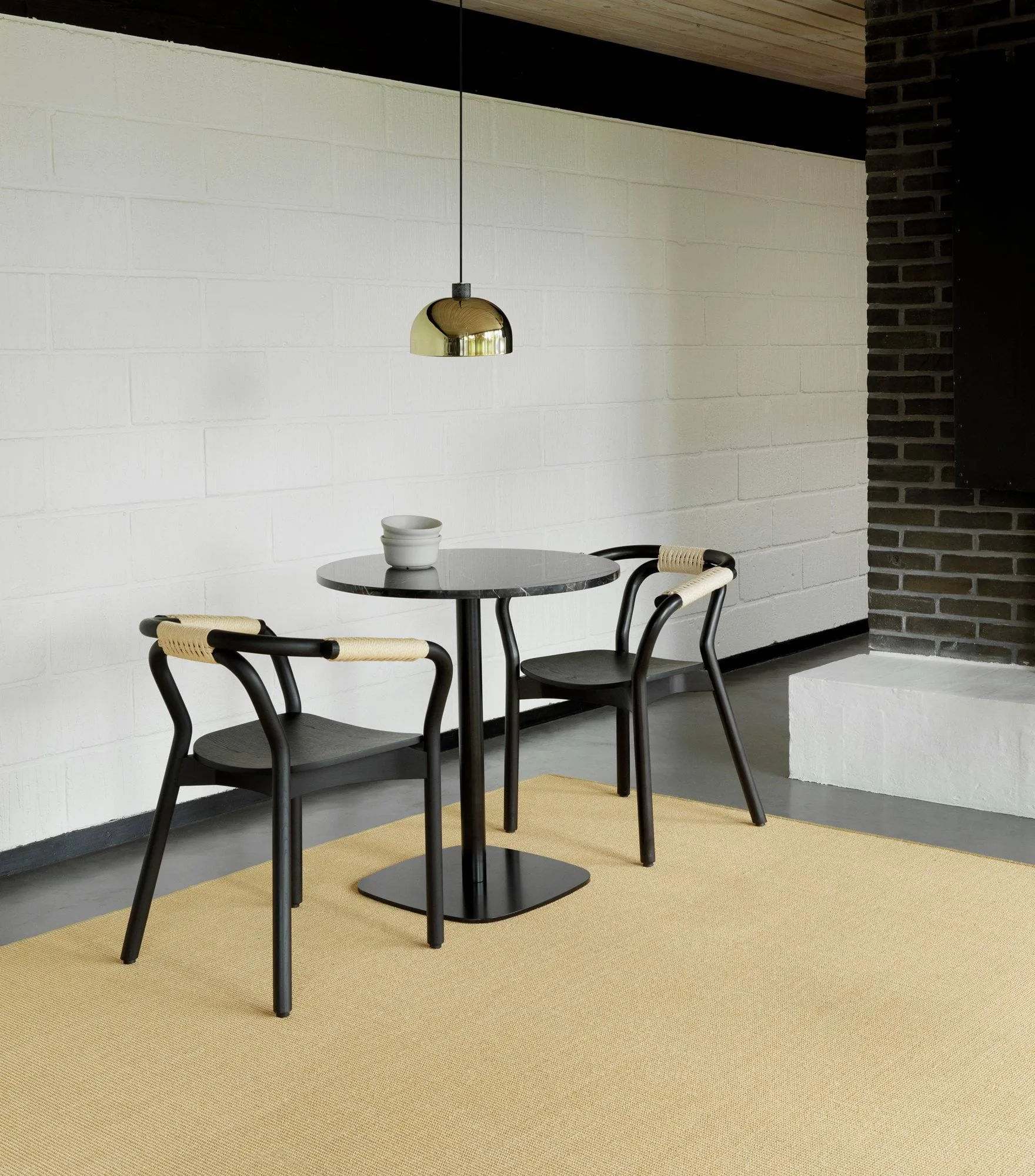 Lámpara colgante Grant, Brass, pequeño- acero, granito Normann Copenhagen
