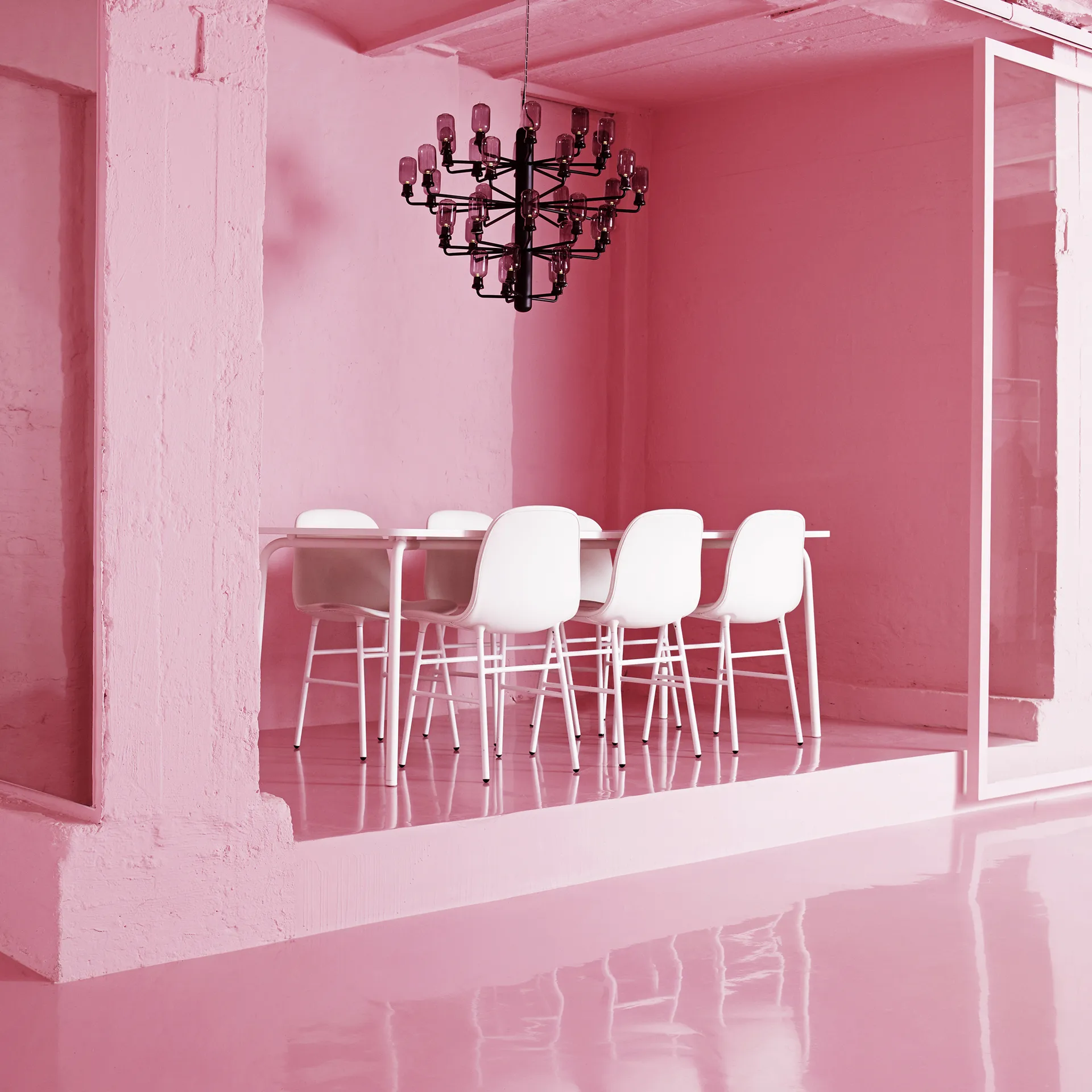 Lámpara de araña Amp, Black, large Normann Copenhagen