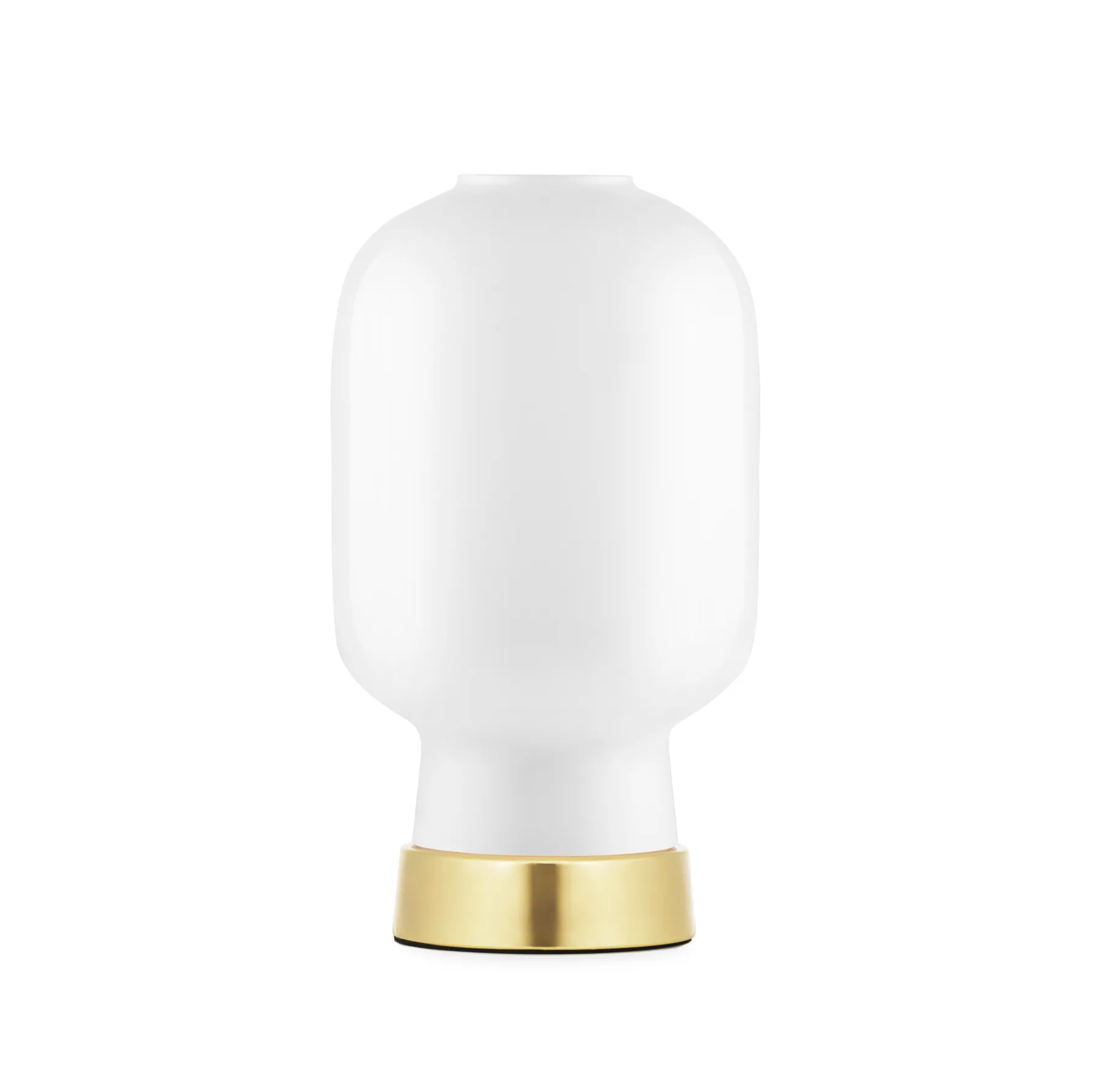 Lámpara de mesa Amp, Blanco-latón Normann Copenhagen