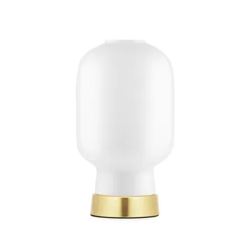 Lámpara de mesa Amp - Blanco-latón - Normann Copenhagen