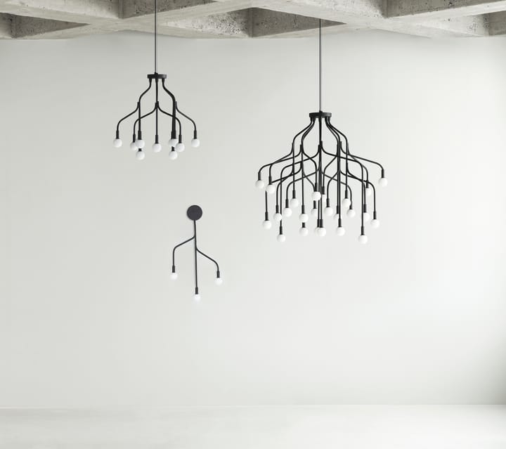 Lámpara de pared Vekst, Negro Normann Copenhagen