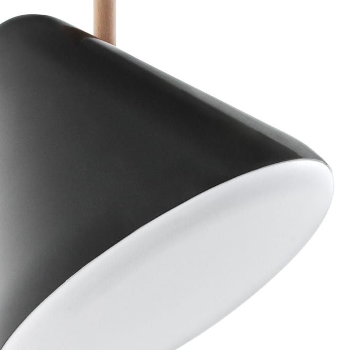 Lámpara de pie Hello, Grey, base de haya Normann Copenhagen