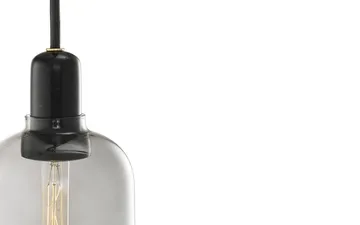 Lámpara de techo Amp L - gris-negro - Normann Copenhagen