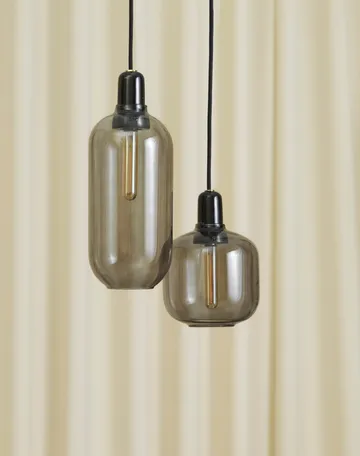Lámpara de techo Amp L - gris-negro - Normann Copenhagen