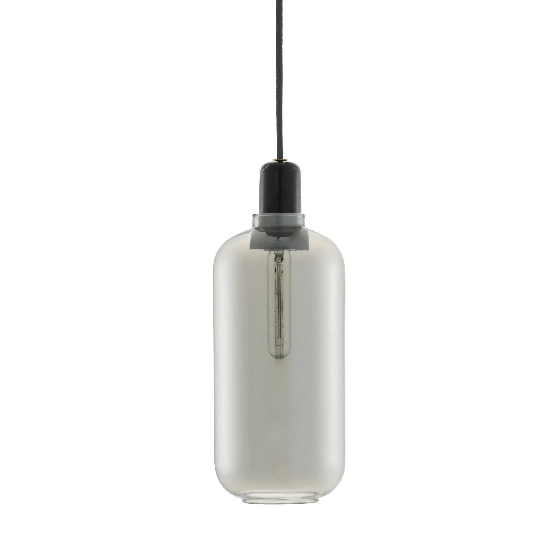 Lámpara de techo Amp L, gris-negro Normann Copenhagen