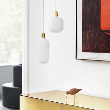 Lámpara de techo Amp S - Blanco-latón - Normann Copenhagen