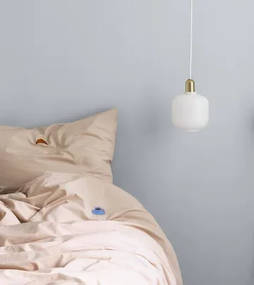 Lámpara de techo Amp S - Blanco-latón - Normann Copenhagen