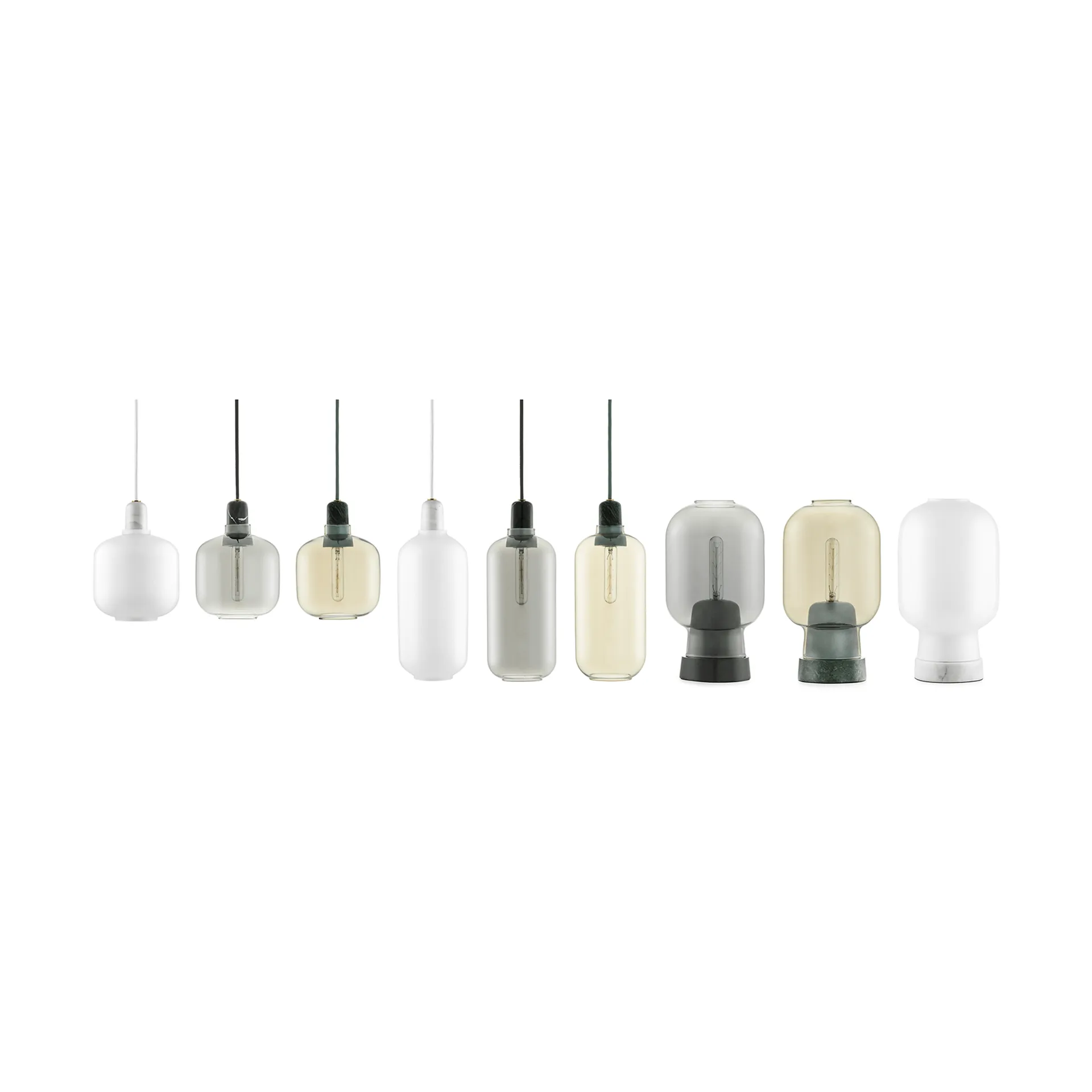 Lámpara de techo Amp S, blanco Normann Copenhagen