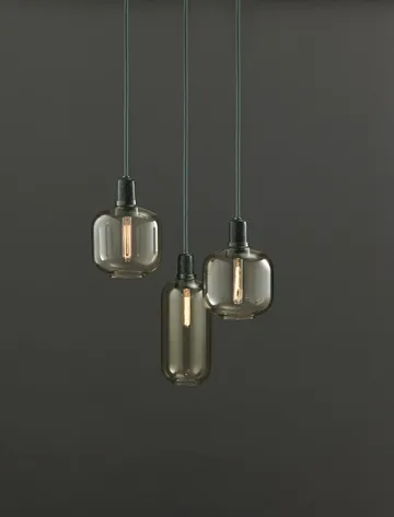 Lámpara de techo Amp S - oro-verde - Normann Copenhagen