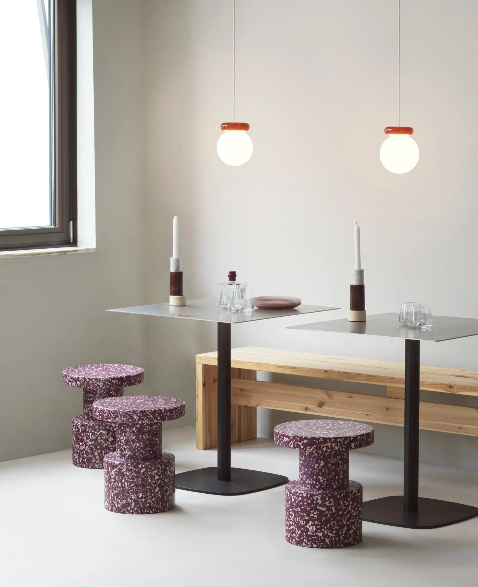 Lámpara de techo Hinx , Burgundy, Ø15x18 cm Normann Copenhagen