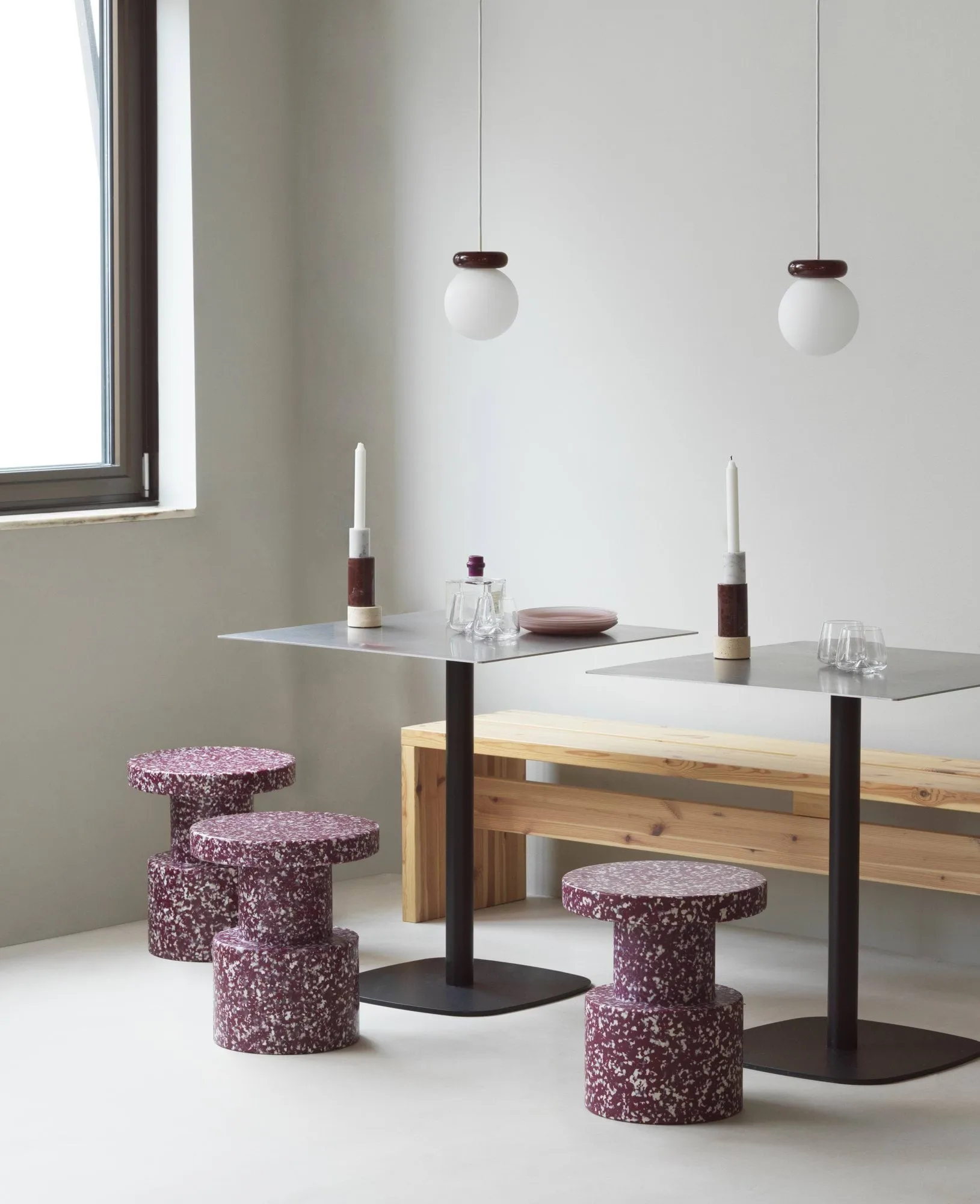 Lámpara de techo Hinx , Burgundy, Ø15x18 cm Normann Copenhagen