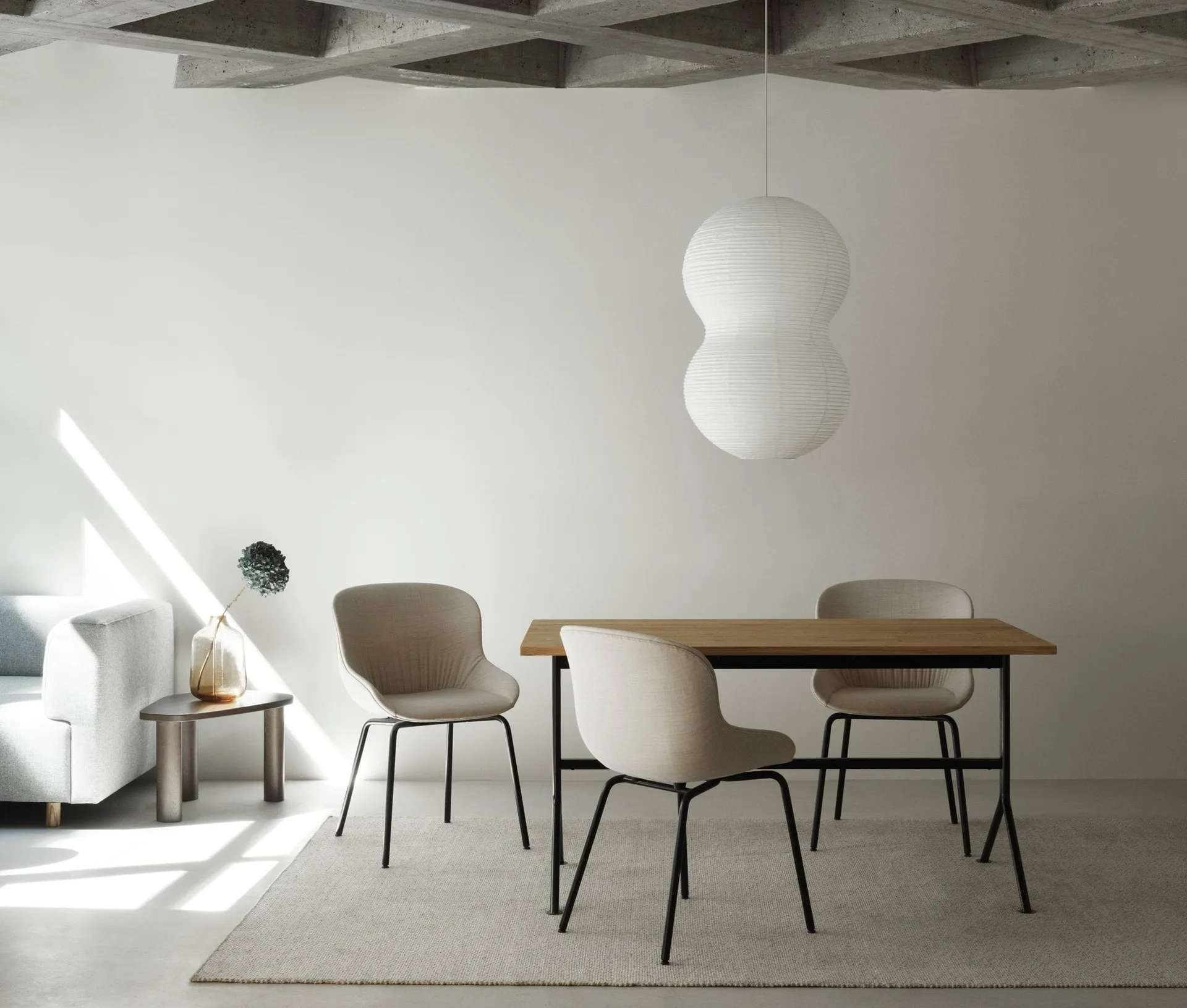 Lámpara Puff Twist 50x90 cm, Blanco Normann Copenhagen