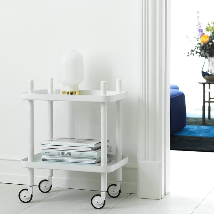 Mesa auxiliar Block, blanco-blanco Normann Copenhagen