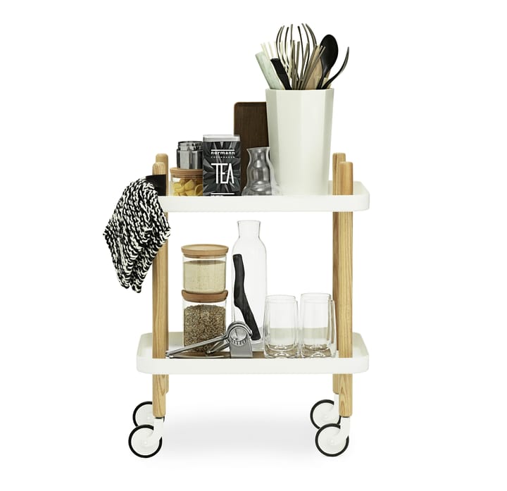 Mesa auxiliar Block, blanco Normann Copenhagen