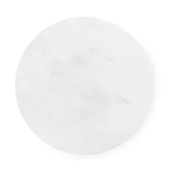 Mesa auxiliar Dit Ø40 cm - White Carrara-bright blue - Normann Copenhagen