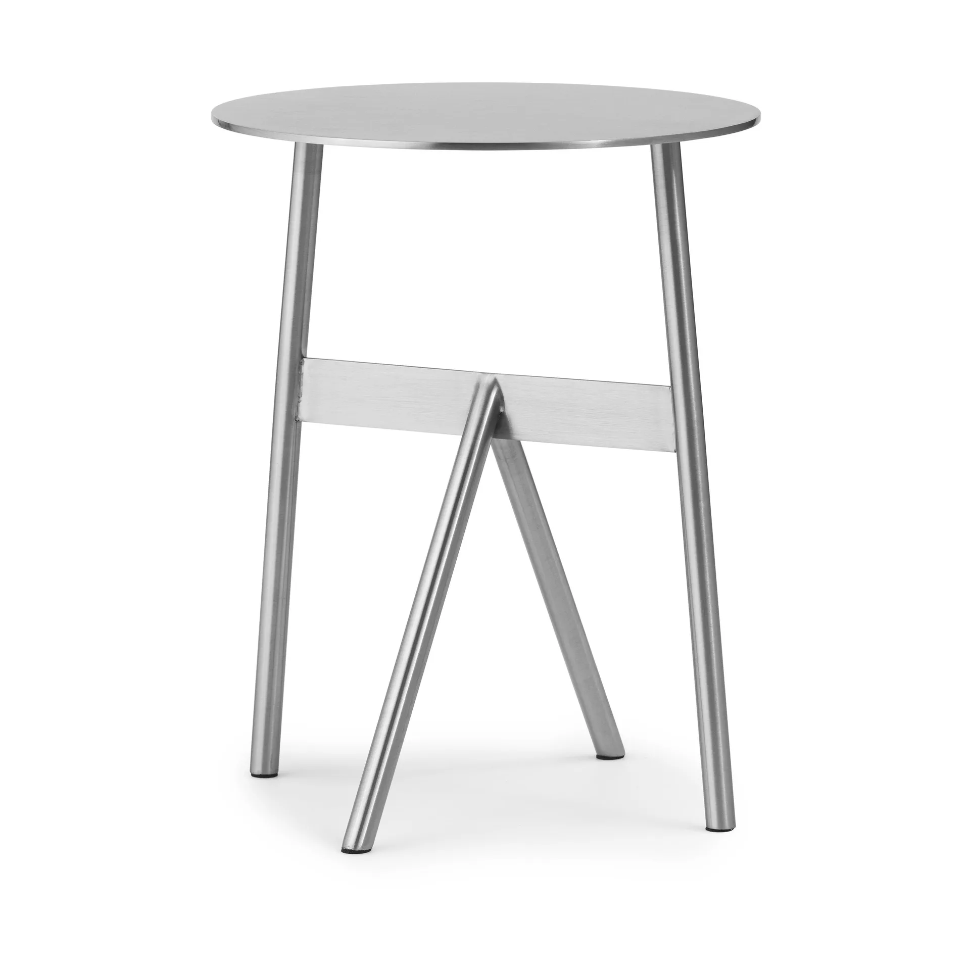 Mesa auxiliar Stock Table Ø37 cm H:46 cm, Stainless Steel Normann Copenhagen