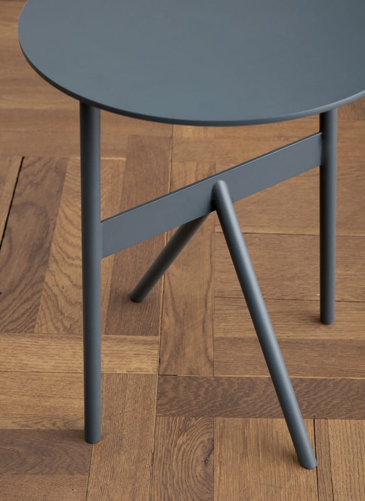 Mesa auxiliar Stock Table Ø37 cm H:46 cm, Steel Blue Normann Copenhagen