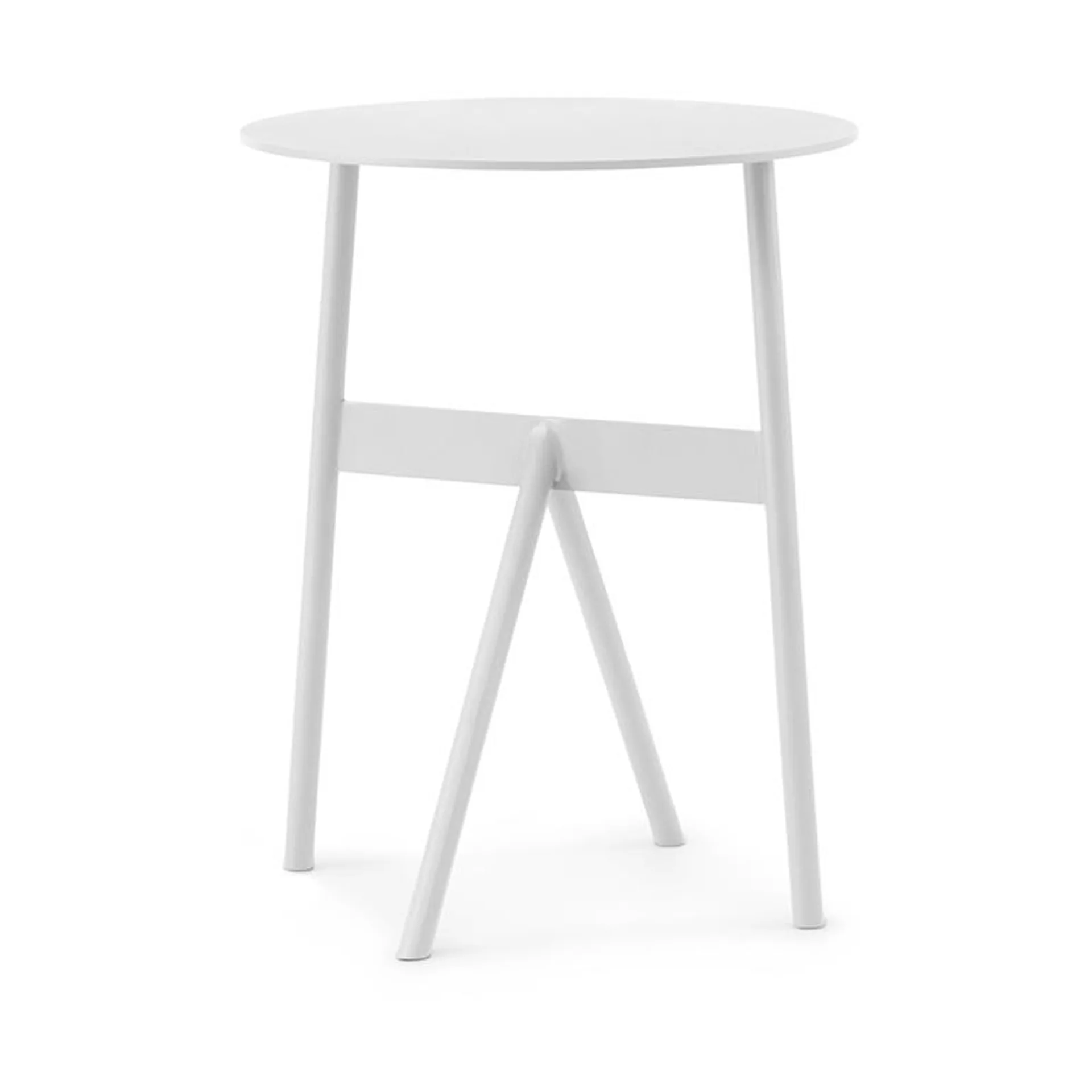 Mesa auxiliar Stock Table Ø37 cm H:46 cm, White Normann Copenhagen