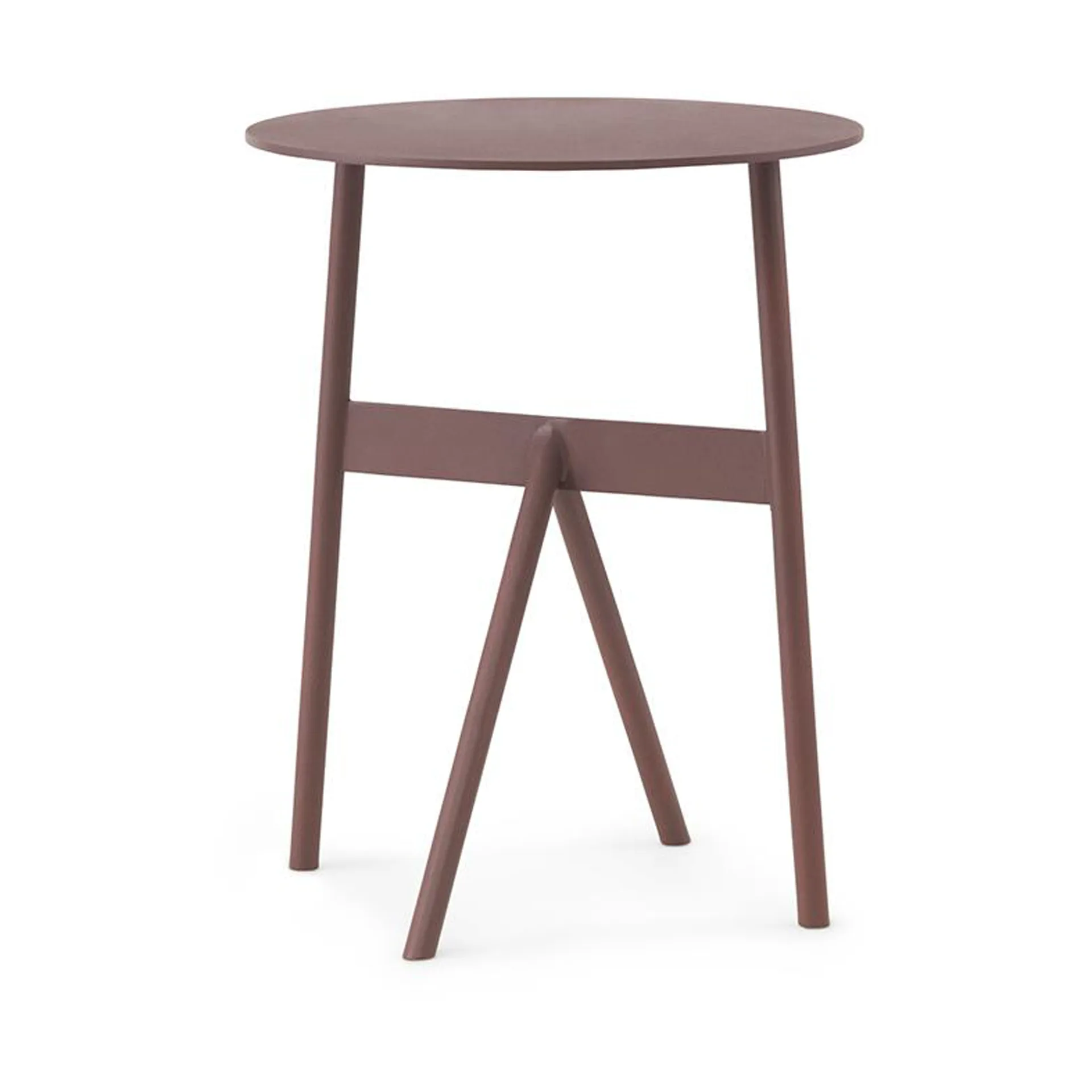 Mesa auxiliar Stock Table Ø37 cm H:46 cm, Wine Normann Copenhagen