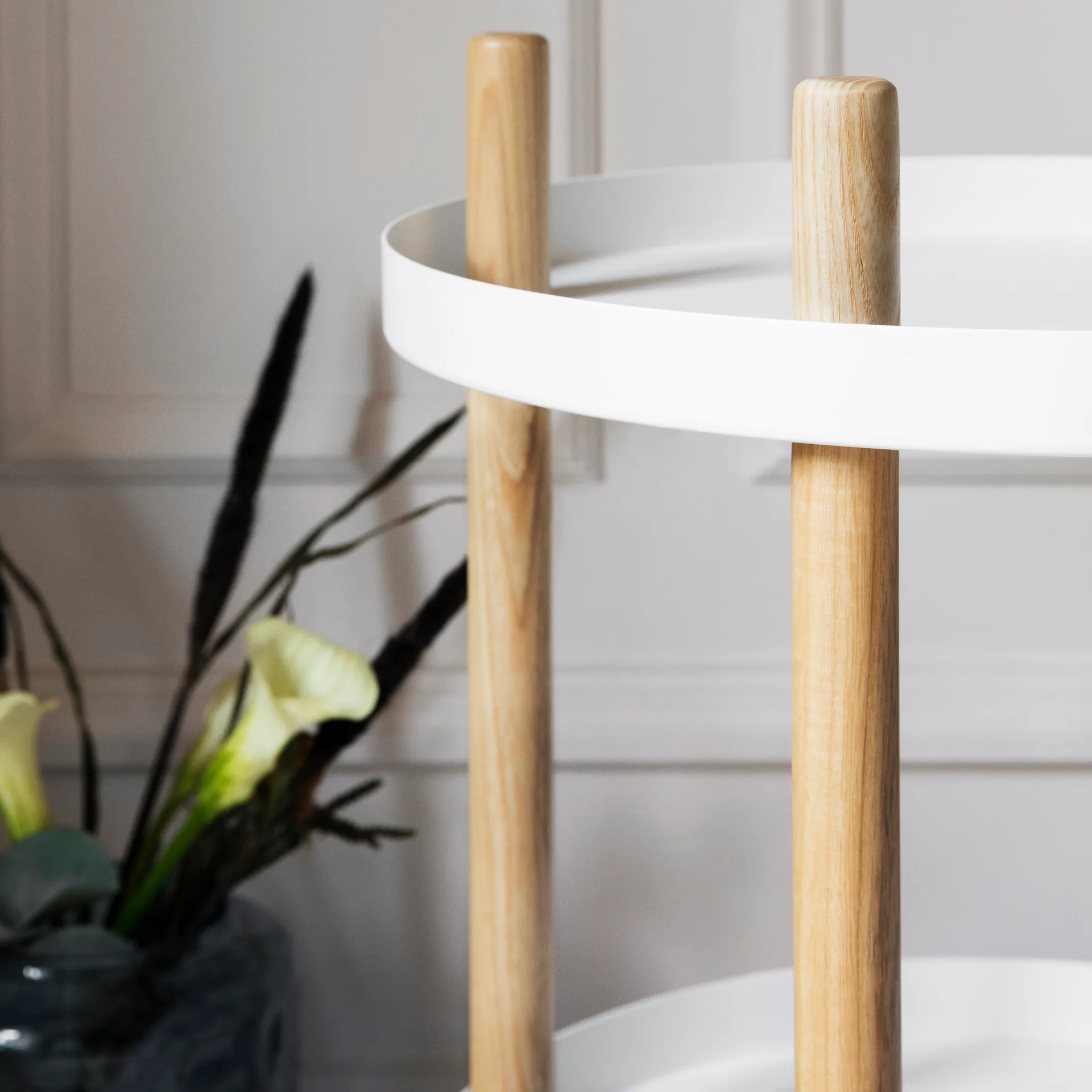 Mesa Block Ø45 cm, blanco Normann Copenhagen