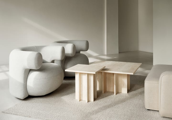 Mesa de centro Edge large, Travertine Normann Copenhagen