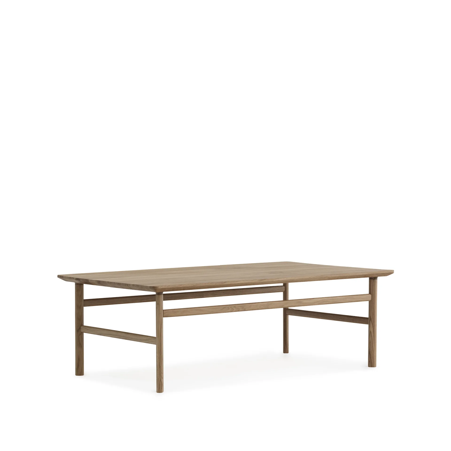 Mesa de centro Grow, Roble lacado transparente, large Normann Copenhagen