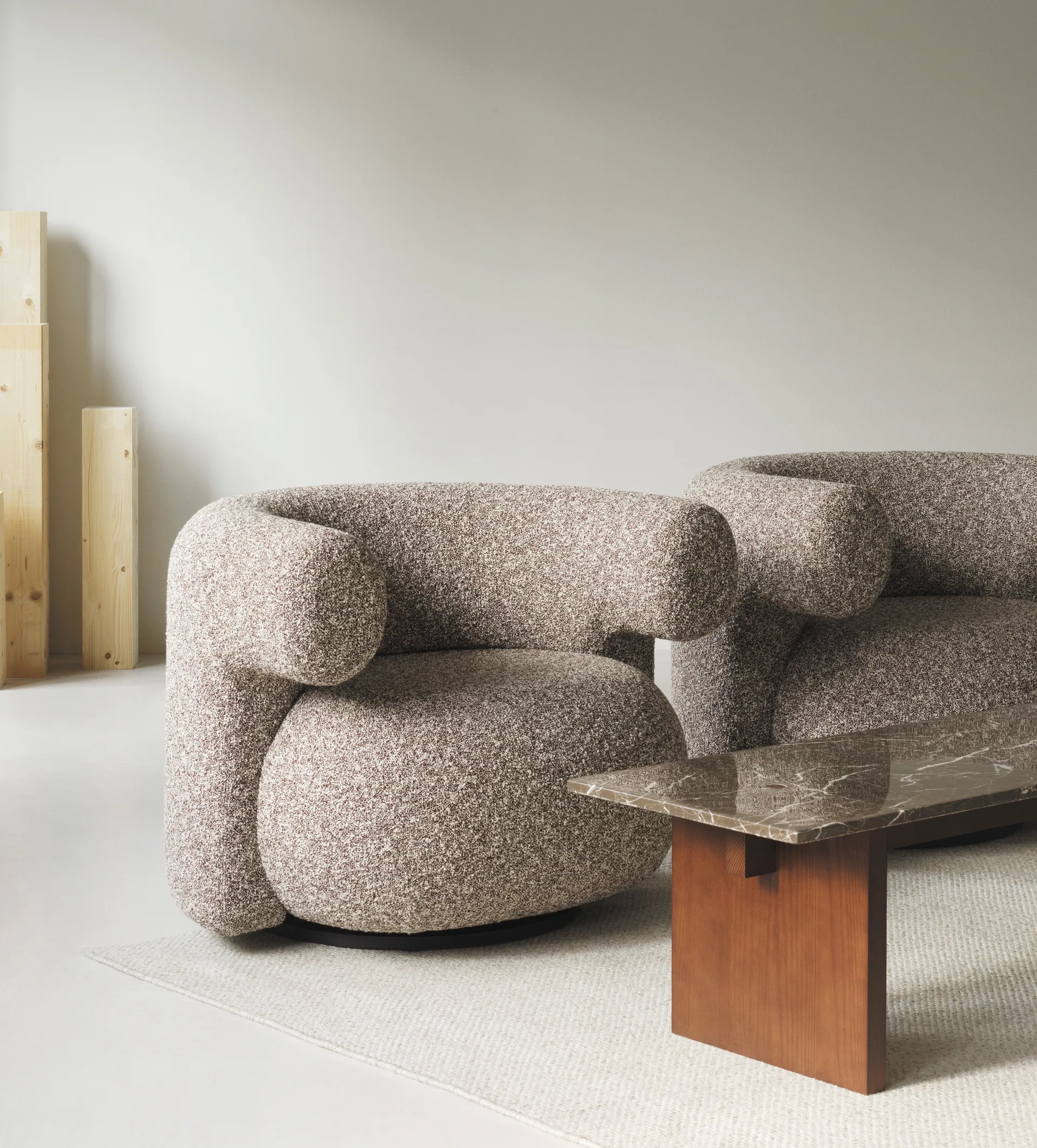 Mesa de centro Solid Table 130x38,5x40 cm, Coffee Normann Copenhagen