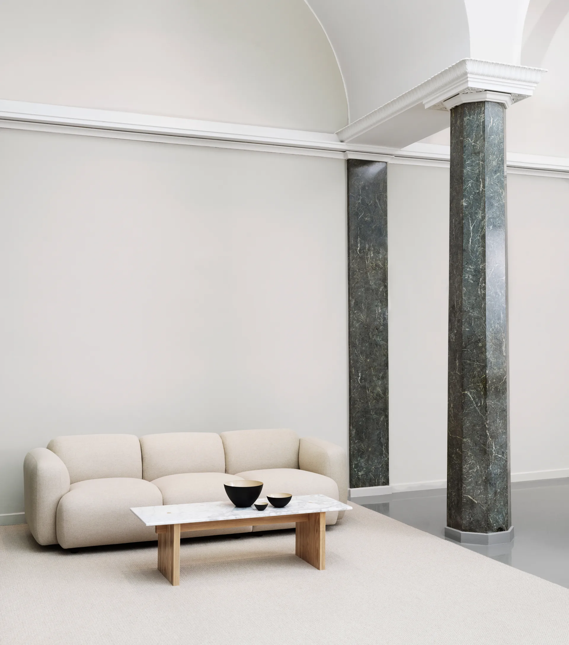 Mesa de centro Solid Table 130x38,5x40 cm, White Normann Copenhagen