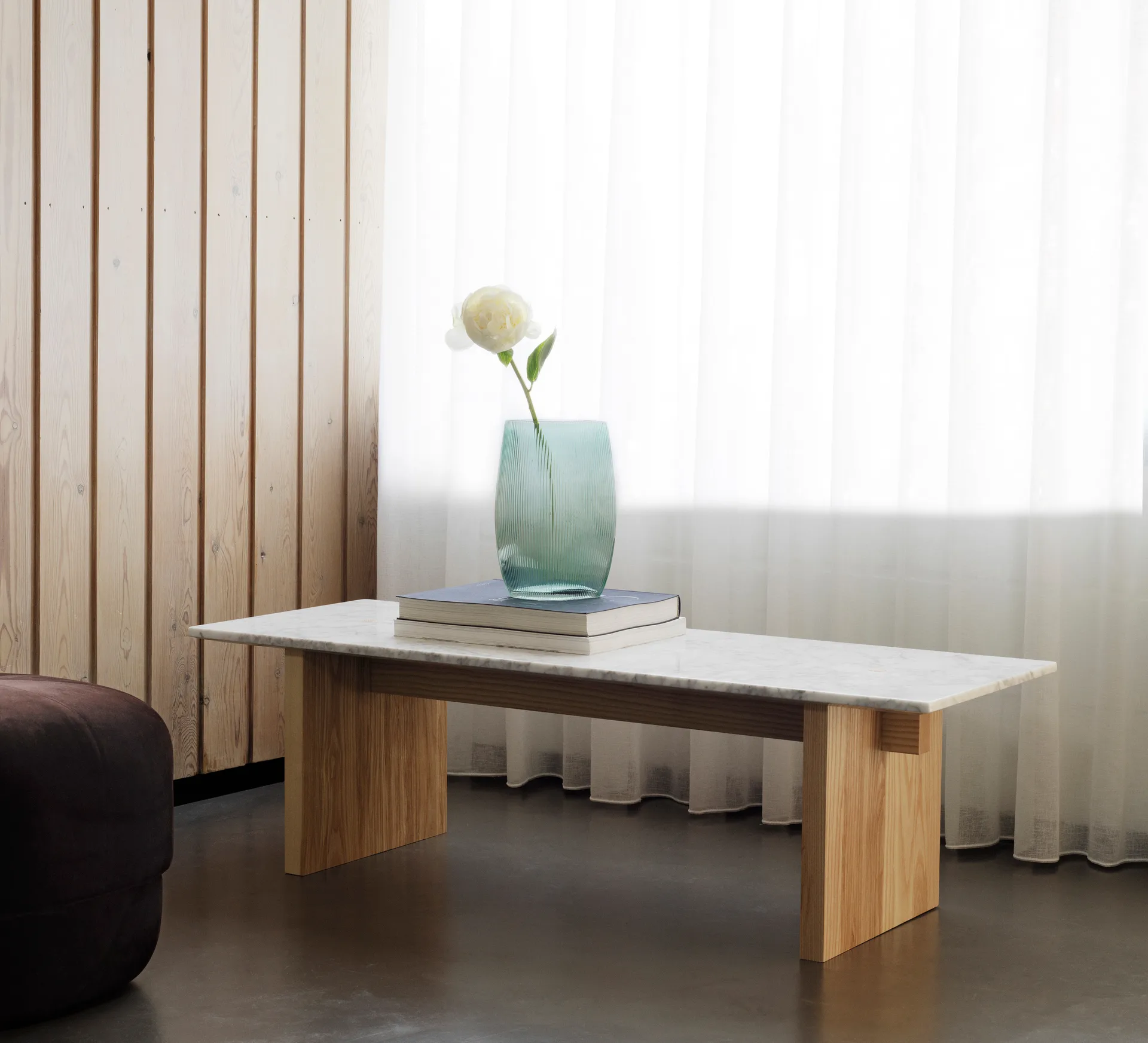 Mesa de centro Solid Table 130x38,5x40 cm, White Normann Copenhagen