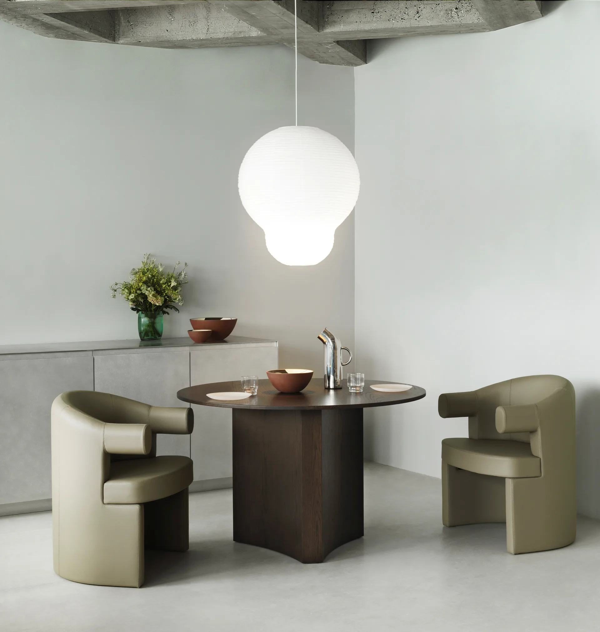 Mesa de comedor Bue 120x75 cm, Brown stained oak Normann Copenhagen