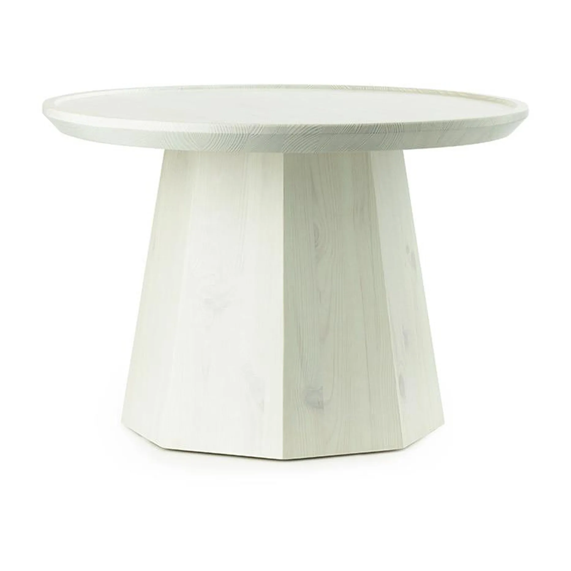 Mesa Pine table large Ø65 cm H: 44,5 cm, Light Green Normann Copenhagen