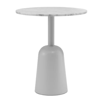 Mesa Turn ajustable Ø55 cm - mármol blanco - Normann Copenhagen