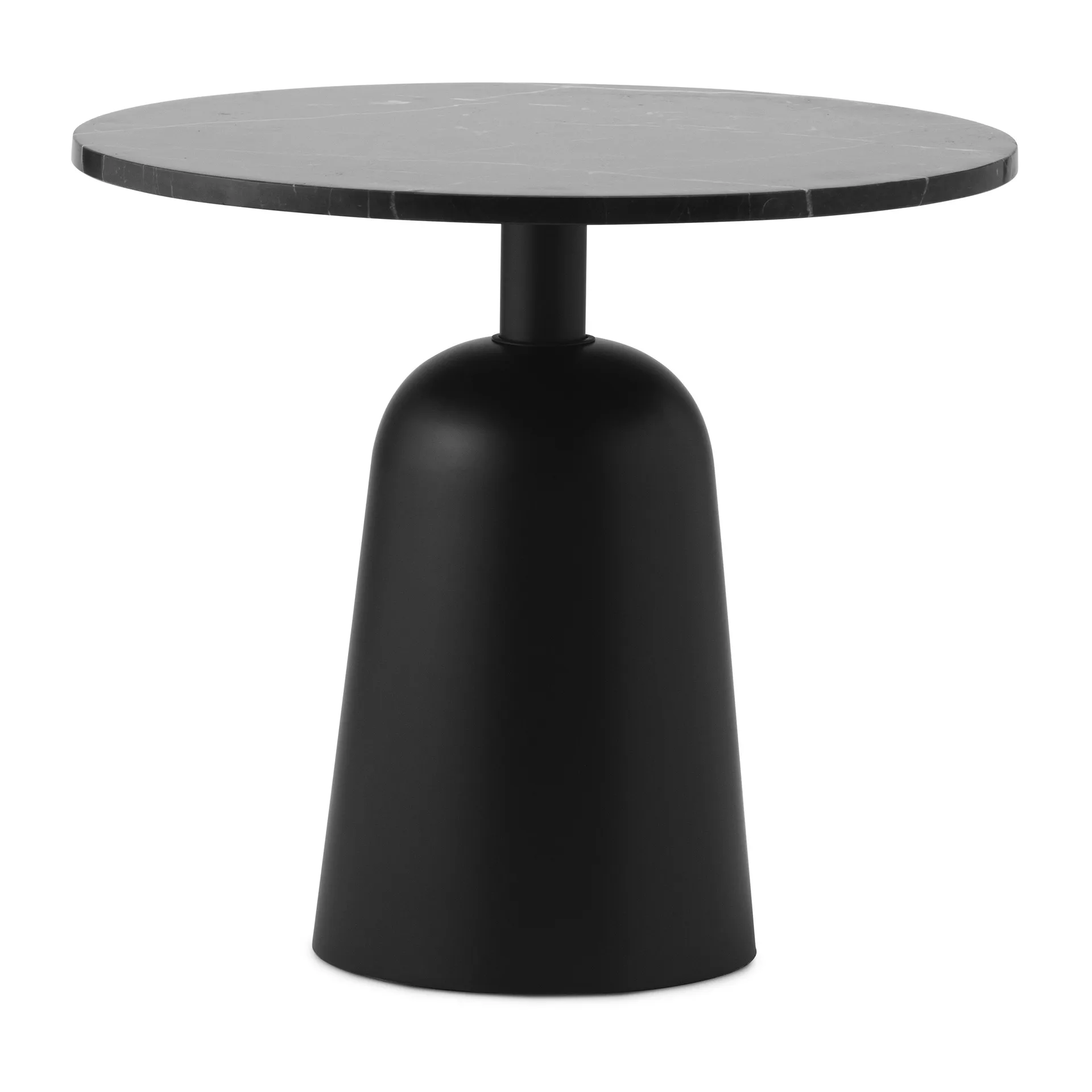 Mesa Turn ajustable Ø55 cm, mármol negro Normann Copenhagen
