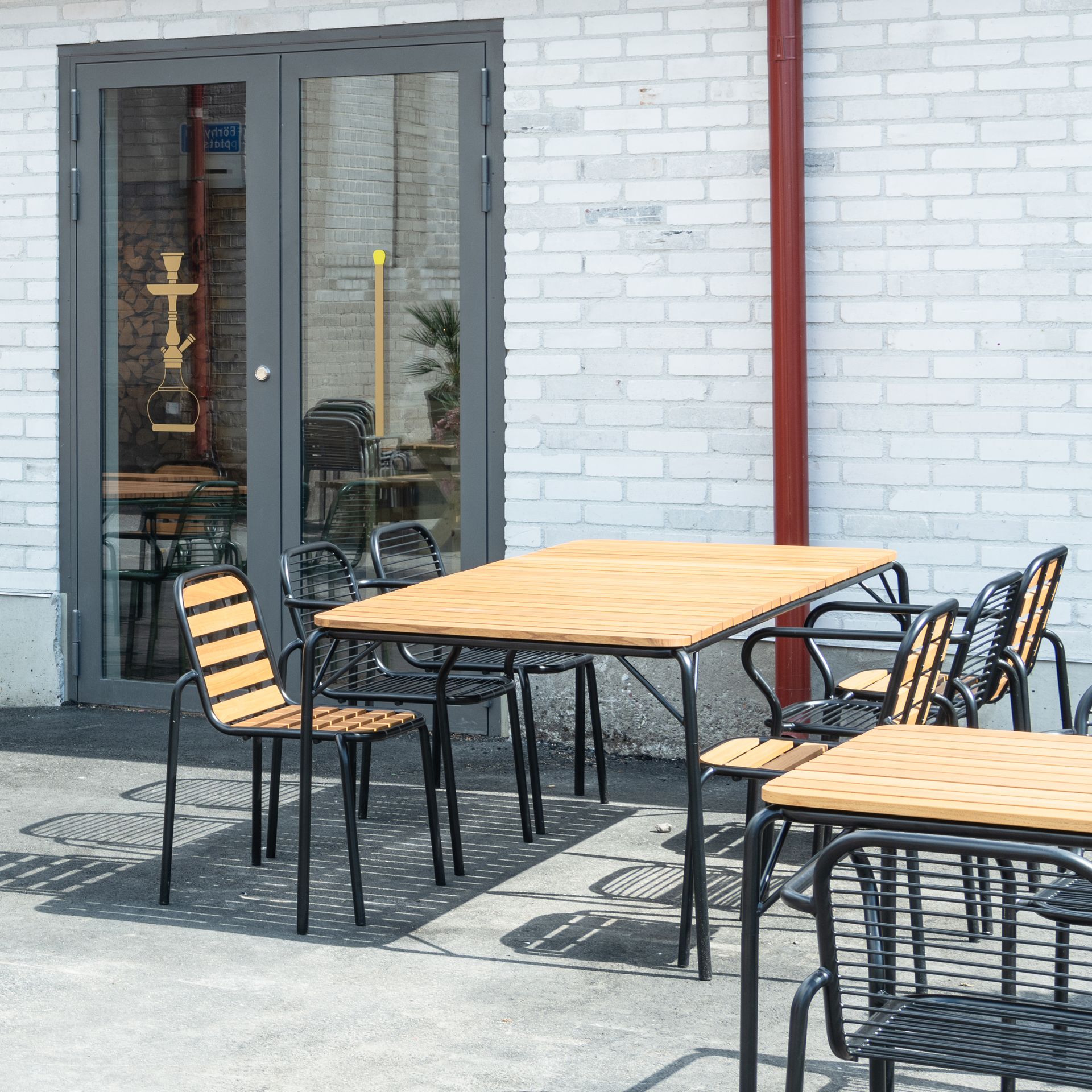 Mesa Vig Robinia 90x200 cm, Black Normann Copenhagen