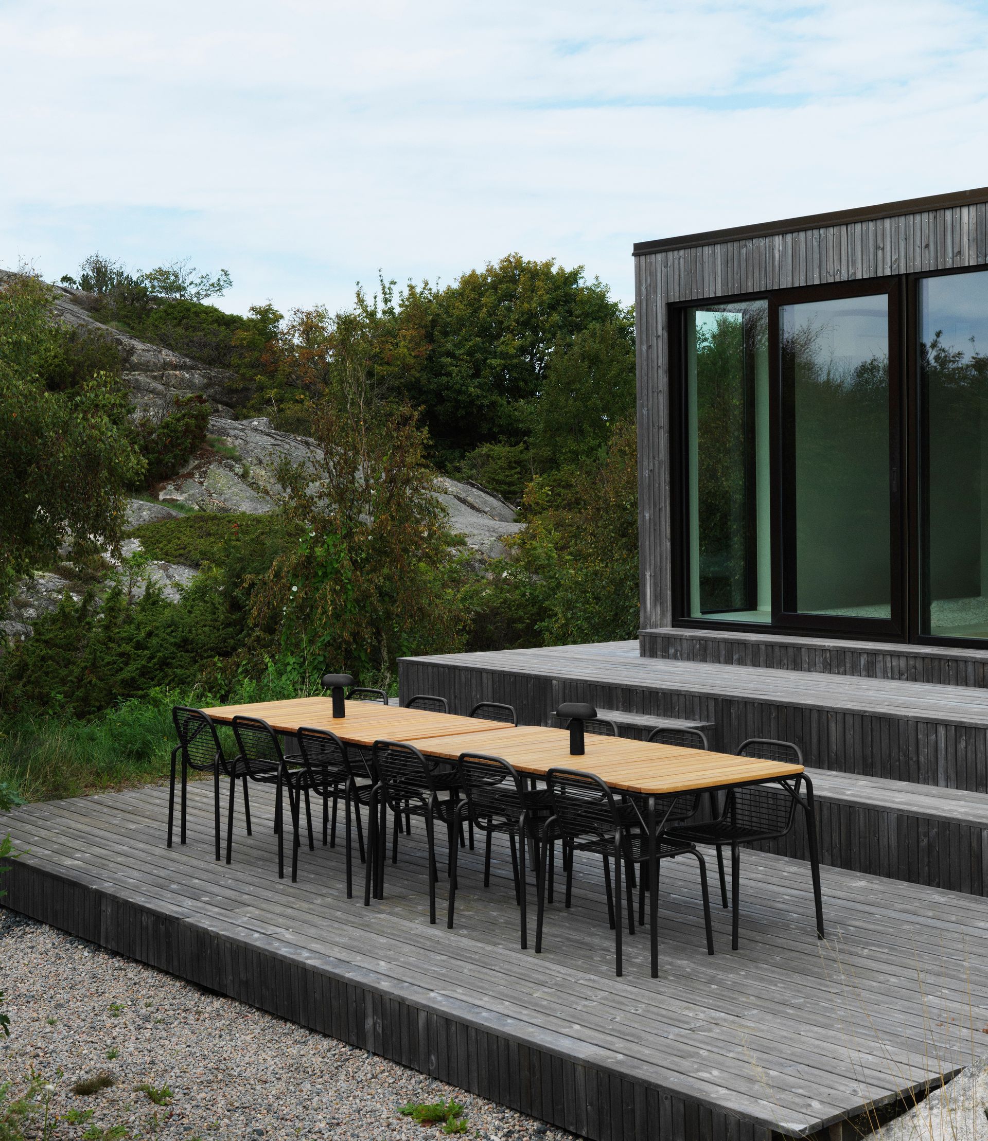 Mesa Vig Robinia 90x200 cm, Black Normann Copenhagen