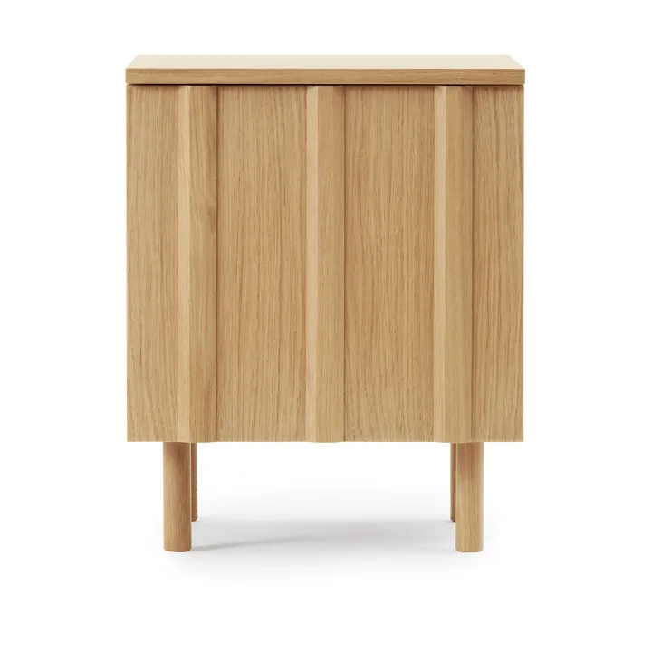 Mesilla de noche Rib  - Oak, 52x42x40 cm - Normann Copenhagen