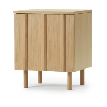 Mesilla de noche Rib  - Oak, 52x42x40 cm - Normann Copenhagen
