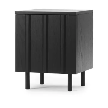 Mesilla de noche Rib  - Soft black, 52x42x40 cm - Normann Copenhagen