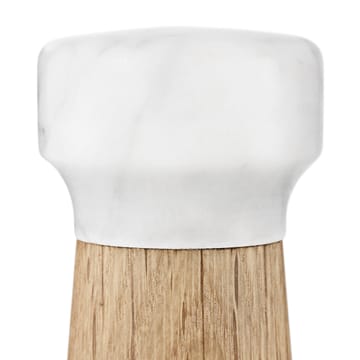 Molinillo de sal Craft roble-mármol blanco - pequeño - Normann Copenhagen