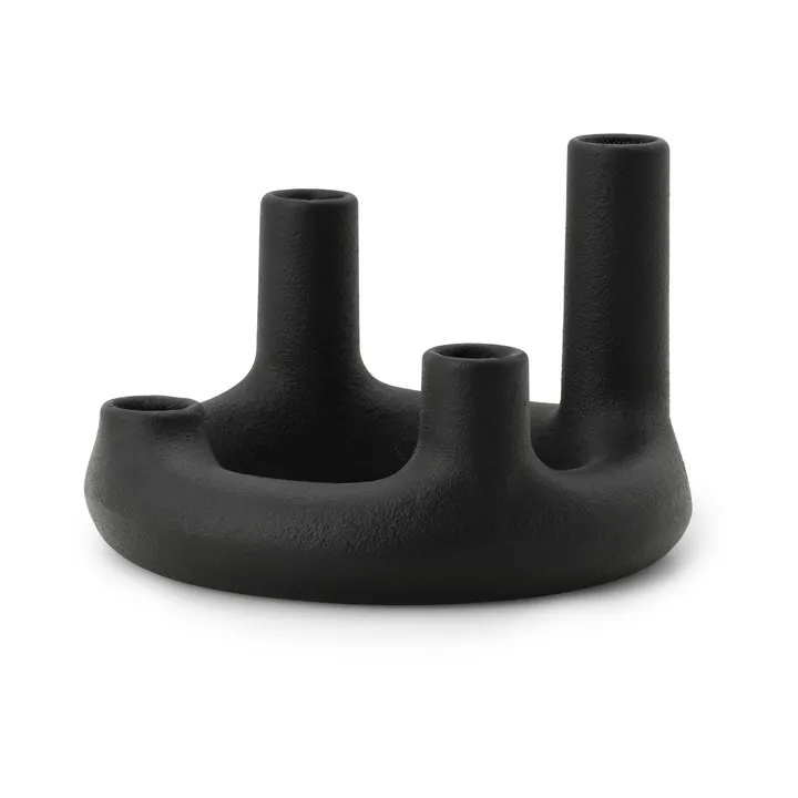 Portavelas Trin - Negro, Ø17,7x11,8 cm - Normann Copenhagen